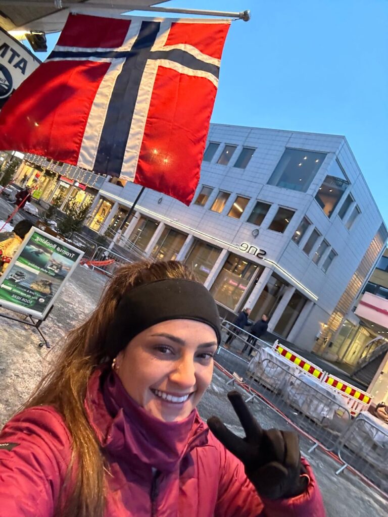 Eu em Tromso na Noruega